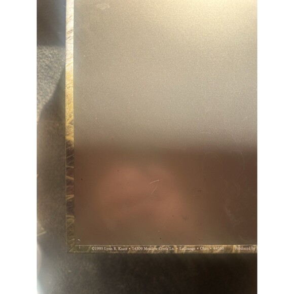 Lynn Kaatz FEATHERS AND FUR Retriever Vintage Metal Tin Sign Cabin Wadsworth OH - Picture 3 of 5